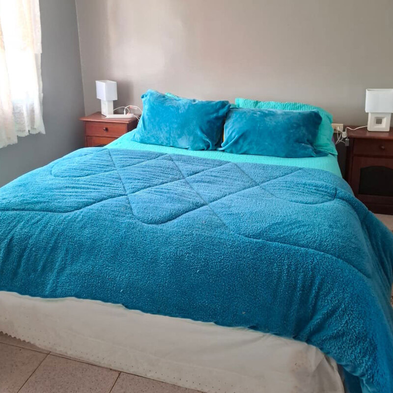 Comedor, living y parte de la cocina